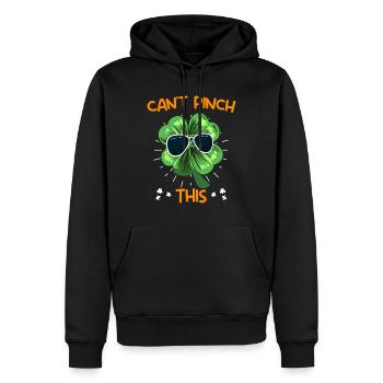Can't Pinch this Kleeblatt St. Patrick's Day - Männer Premium Bio Hoodie - Schwarz - Vorne - Nico (187cm)