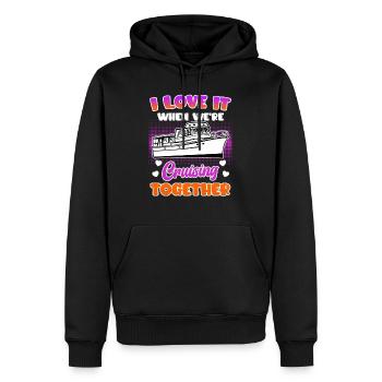 Croisière ensemble Croisière vacances de printemps - Sweat à capuche Premium bio Homme - noir - Devant - Nico (187cm)