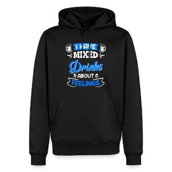 Party Gemischte Getränke Gefühle Freunde Party - Männer Premium Bio Hoodie - Schwarz - Vorne - Nico (187cm)