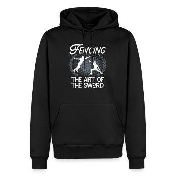 Fechten Schwertkunst Fechtkunst Fechter - Männer Premium Bio Hoodie - Schwarz - Vorne - Nico (187cm)