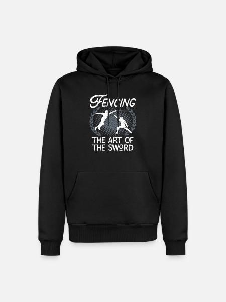 Fechten Schwertkunst Fechtkunst Fechter - Männer Premium Bio Hoodie - Schwarz