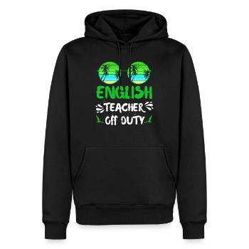 Ferien Englischlehrer außer Dienst Englisch Lehrer - Männer Premium Bio Hoodie - Schwarz - Vorne - Nico (187cm)