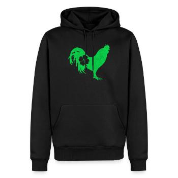 Shenanigan’s Clover St. Patrick’s Day - Sweat à capuche Premium bio Homme - noir - Devant - Nico (187cm)