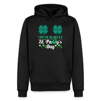 I put the double D's in St. Paddys Day - Männer Premium Bio Hoodie - Schwarz - Vorne - Nico (187cm)