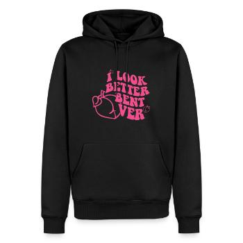 I Look Better Bent Overgym cultureworkout culturef - Men’s Premium Organic Hoodie - black - Front - Nico (187cm)