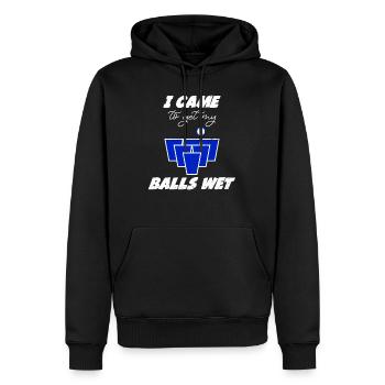 Beer Pong Bälle est venu me mouiller les couilles Bier Pong - Sweat à capuche Premium bio Homme - noir - Devant - Nico (187cm)