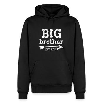 Aufstieg zum Big Bro 2023 zum Big Brother - Männer Premium Bio Hoodie - Schwarz - Vorne - Nico (187cm)