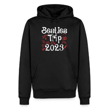 Besties Trip 2023 Summer Vacation 2023 Spring Break - Men’s Premium Organic Hoodie - black - Front - Nico (187cm)