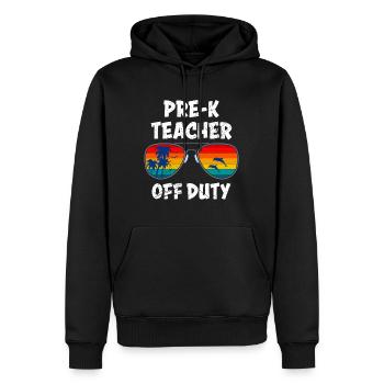 Vorschule Kindergarten Erzieher off duty Lehrer - Männer Premium Bio Hoodie - Schwarz - Vorne - Nico (187cm)