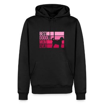 Cool Doodle Maman Art Femmes Fille Aussiedoodle Golden - Sweat à capuche Premium bio Homme - noir - Devant - Nico (187cm)