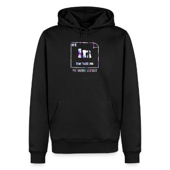 Inklusion Akzeptanz und Solidarität handicap - Männer Premium Bio Hoodie - Schwarz - Vorne - Nico (187cm)