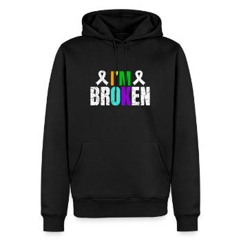 Mentale Gesundheit I´m Ok Selbstachtung Awareness - Männer Premium Bio Hoodie - Schwarz - Vorne - Nico (187cm)