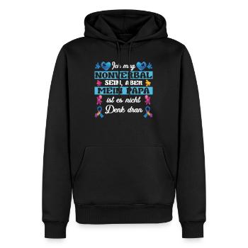 Autismus Kind Spektrum Störung Spruch - Männer Premium Bio Hoodie - Schwarz - Vorne - Nico (187cm)