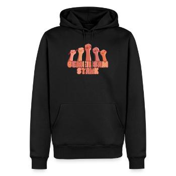 Autisten Gemeinsam stark Autismus - Männer Premium Bio Hoodie - Schwarz - Vorne - Nico (187cm)