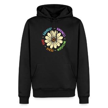 Inklusion handicap Akzeptanz und Awareness - Männer Premium Bio Hoodie - Schwarz - Vorne - Nico (187cm)