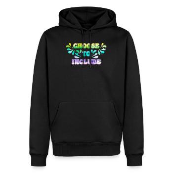 Akzeptanz Entscheide dich zu Inklusion - Männer Premium Bio Hoodie - Schwarz - Vorne - Nico (187cm)