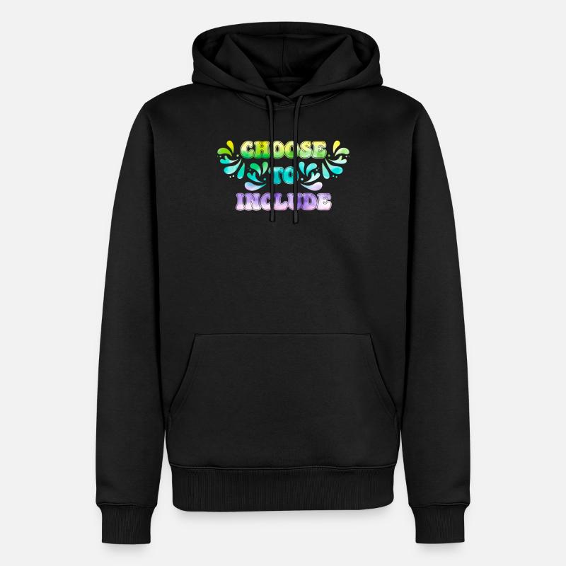 Acceptation Décider de l’inclusion - Sweat à capuche Premium bio Homme - noir