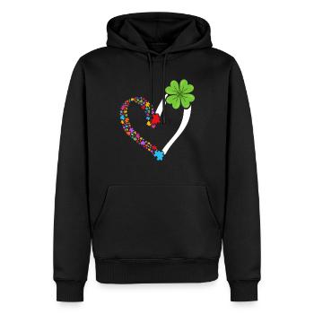 Autismus Neurodiversity Freundlichkeit - Männer Premium Bio Hoodie - Schwarz - Vorne - Nico (187cm)