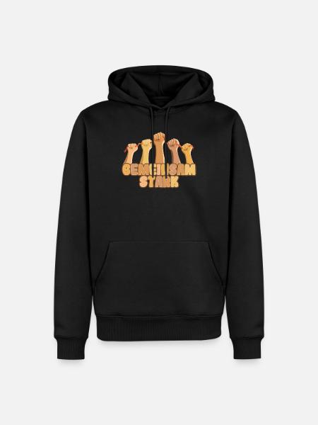 Autisme Ensemble autisme fort - Sweat à capuche Premium bio Homme - noir