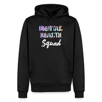 Mentale Gesundheit Awareness Vielfalt - Männer Premium Bio Hoodie - Schwarz - Vorne - Nico (187cm)