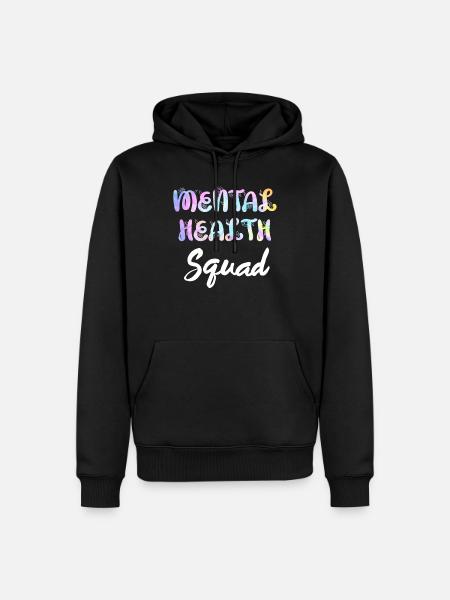 Diversiteit in bewustzijn van geestelijke gezondheid - Mannen Premium Bio hoodie - zwart