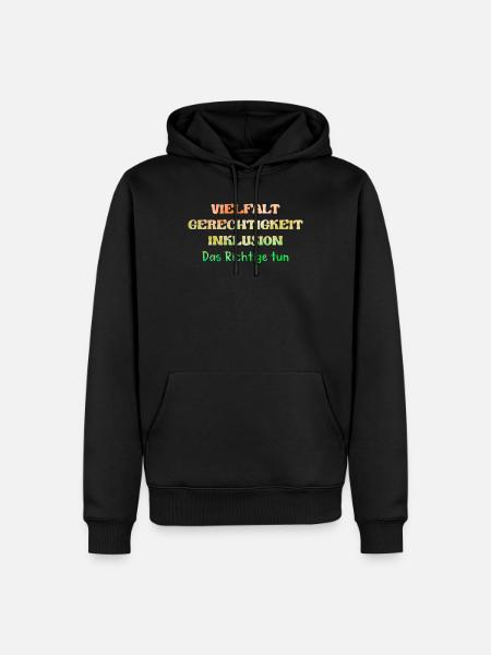 Autismus Vielfalt Gerechtigkeit Inklusion - Männer Premium Bio Hoodie - Schwarz