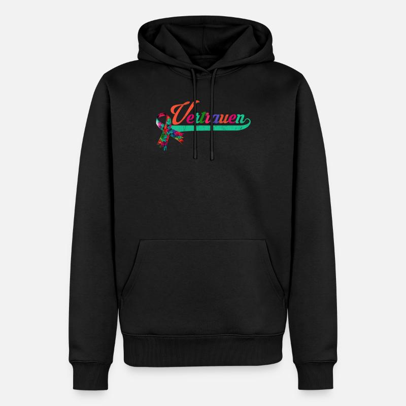 Conscience autistique Neurodiversité Autisme - Sweat à capuche Premium bio Homme - noir