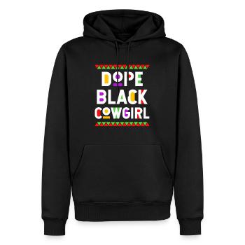 Schwarzer, Afroamerikaner, Job, Stolzer BerufMotiva - Männer Premium Bio Hoodie - Schwarz - Vorne - Nico (187cm)