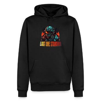 Letzter Auf Der Map FPS Gaming Multiplayer Gamer - Männer Premium Bio Hoodie - Schwarz - Vorne - Nico (187cm)