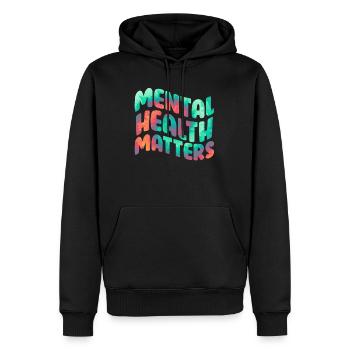 Mentale Health Matters Awareness Mentale - Männer Premium Bio Hoodie - Schwarz - Vorne - Nico (187cm)