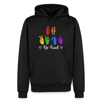 Autismus Neurodiversity Freundlichkeit - Männer Premium Bio Hoodie - Schwarz - Vorne - Nico (187cm)