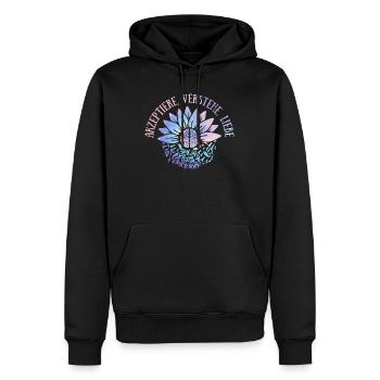 Inklusion Akzeptiere Verstehe Liebe handicap - Männer Premium Bio Hoodie - Schwarz - Vorne - Nico (187cm)
