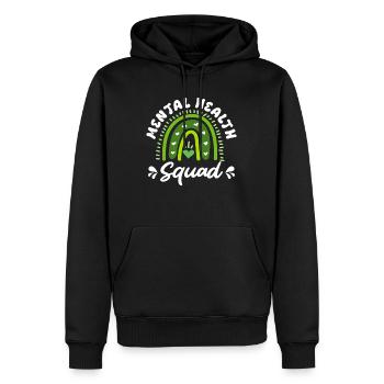 Escouade de santé mentale Mentale Gesundheit - Sweat à capuche Premium bio Homme - noir - Devant - Nico (187cm)