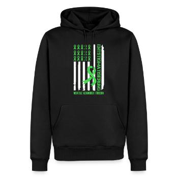 Santé mentale Combattre la stigmatisation mentale - Sweat à capuche Premium bio Homme - noir - Devant - Nico (187cm)
