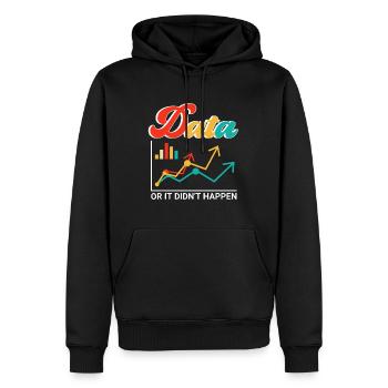 Data Or It Didn't Happen Aba Therapist Special Edf - Men’s Premium Organic Hoodie - black - Front - Nico (187cm)