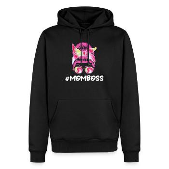 Mama Chefin Muttertag Mama Boss Supervisor - Männer Premium Bio Hoodie - Schwarz - Vorne - Nico (187cm)