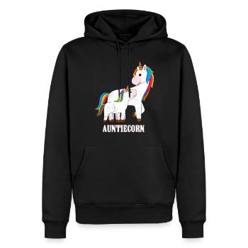 Tante Licorne Licorne Fan Licorne Tantes - Sweat à capuche Premium bio Homme - noir - Devant - Nico (187cm)