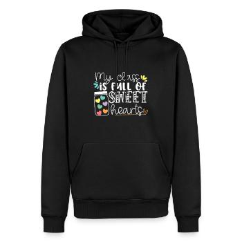Professeurs Saint-Valentin Ma classe est pleine de Sweeth - Sweat à capuche Premium bio Homme - noir - Devant - Nico (187cm)