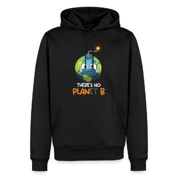 There is no Planet B Umweltschutz Mission Erde - Männer Premium Bio Hoodie - Schwarz - Vorne - Nico (187cm)
