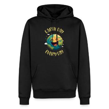 Earth Day 22. April Mission Erde Umweltschutz - Männer Premium Bio Hoodie - Schwarz - Vorne - Nico (187cm)