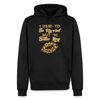 Partie de divorce heureux divorce Divorce - Sweat à capuche Premium bio Homme - noir - Devant - Nico (187cm)