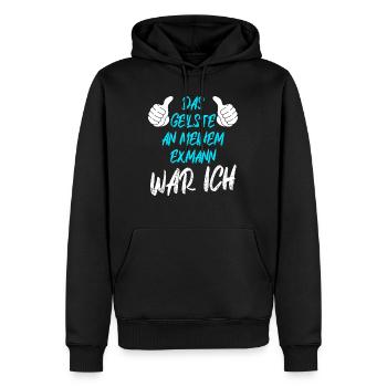 Scheidungsparty Finally Divorced Ehe Scheidung - Männer Premium Bio Hoodie - Schwarz - Vorne - Nico (187cm)