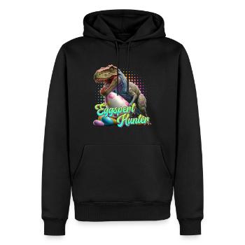 Eggspert Eiersuche Dinosaurier Ostereier - Männer Premium Bio Hoodie - Schwarz - Vorne - Nico (187cm)