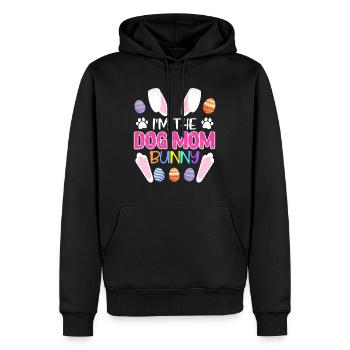 Hundeliebhaber Hasen Mama Ostern Hundefan - Männer Premium Bio Hoodie - Schwarz - Vorne - Nico (187cm)