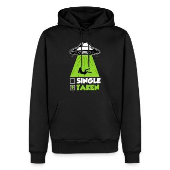 Ufo Single Men Fantasme pris par Aliens Herren - Sweat à capuche Premium bio Homme - noir - Devant - Nico (187cm)