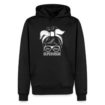 Mama Chefin Supervisor Mom Starke Mutter - Männer Premium Bio Hoodie - Schwarz - Vorne - Nico (187cm)