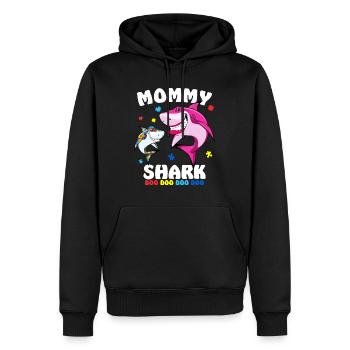 Mama Hai Autismus Bewusstsein Geschenk Baby, Mama, Papa S - Männer Premium Bio Hoodie - Schwarz - Vorne - Nico (187cm)