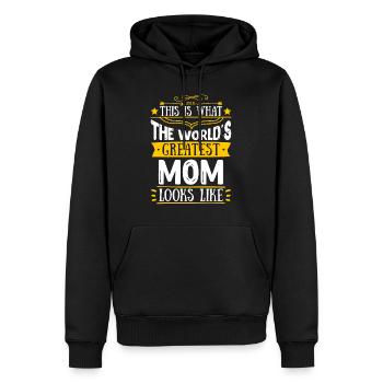 Weltbeste Mama Muttertag Beste Mama coolste Mama - Männer Premium Bio Hoodie - Schwarz - Vorne - Nico (187cm)