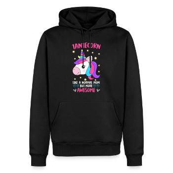 Tanticorn Einhorn Fan Muttertag Tanten Unicorn - Männer Premium Bio Hoodie - Schwarz - Vorne - Nico (187cm)