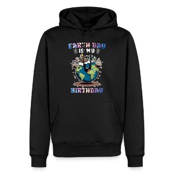 Earth Day ist mein Geburtstag Umweltschutz - Männer Premium Bio Hoodie - Schwarz - Vorne - Nico (187cm)